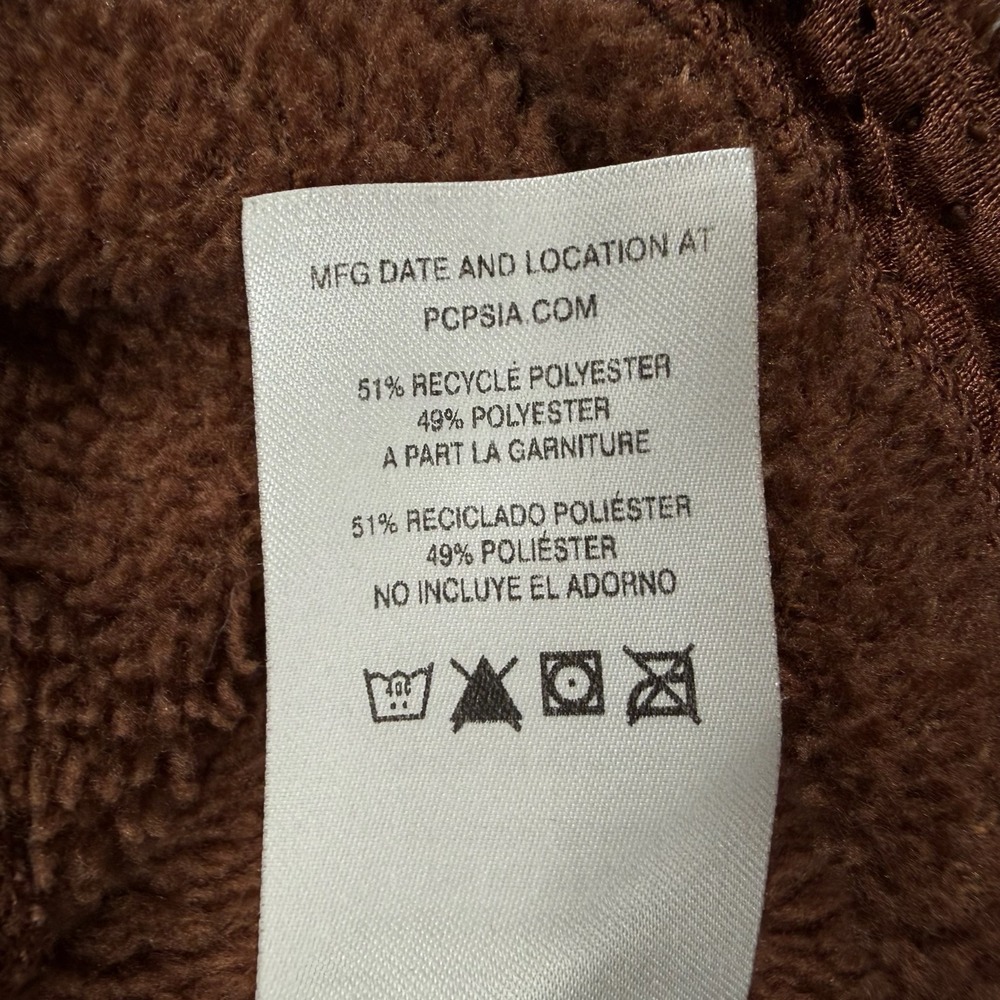 Patagonia Re-Tool Snap-T Pullover Womens S Moccasin Brown Polartec Thermal Pro - Picture 12 of 13